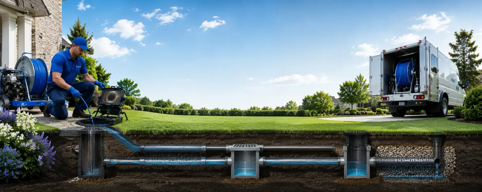 Outdoor drain cleaning information for Gap Mills, WV
